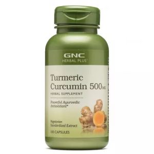 Turmeric Curcumin Herbal Plus 500mg, 100 capsule, GNC
