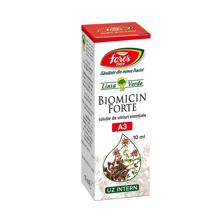 Ulei Biomicin Forte, A3, 10 ml, Fares