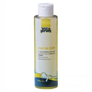 Ulei de corp cu ulei de masline, galbenele si musetel Baby Care, 150ml, VitaPrim