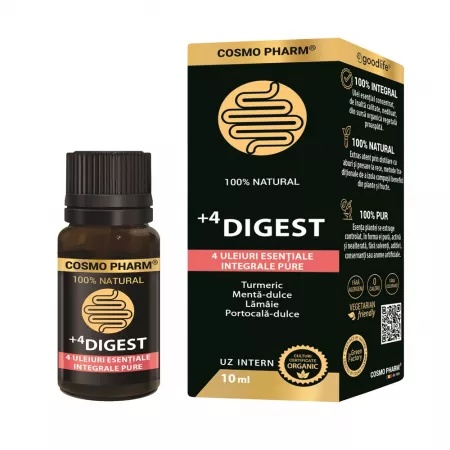 Ulei esential +4 Digest, 10ml, Cosmopharm