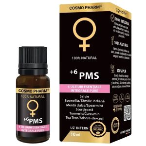 Ulei esential +6 PMS echilibru hormonal, 10ml, Cosmopharm