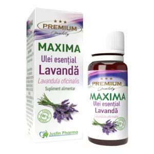 Ulei esential de Lavanda pentru uz intern, 10ml, Justin Pharma
