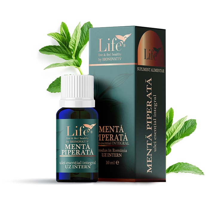 Ulei Esential de Menta Piperata, 10 ml, Bionovativ Life