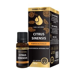 Ulei esential integral de portocala dulce Citrus sinensis, 10ml, Cosmopharm