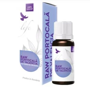 Ulei esential integral raw de portocala de Valencia, 10 ml, Bionovativ
