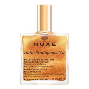 Ulei multifunctional cu particule stralucitoare pentru fata, corp si par Huile Prodigieuse Or, 100ml, NUXE