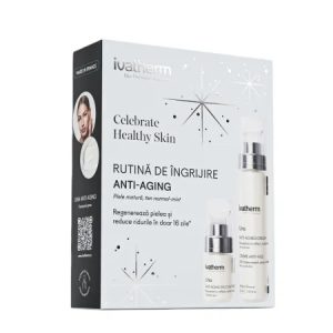 Una Crema anti-aging fata, 50ml + Una Crema anti-anging contur ochi, 15ml, Ivatherm