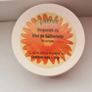 Unguent cu ulei de galbenele, 20g, Adya Green Pharma