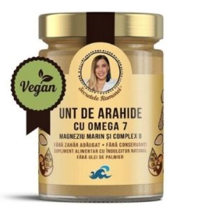Unt de arahide cu Omega 7, magneziu marin si complex B, Secretele Ramonei, 350g, Remedia