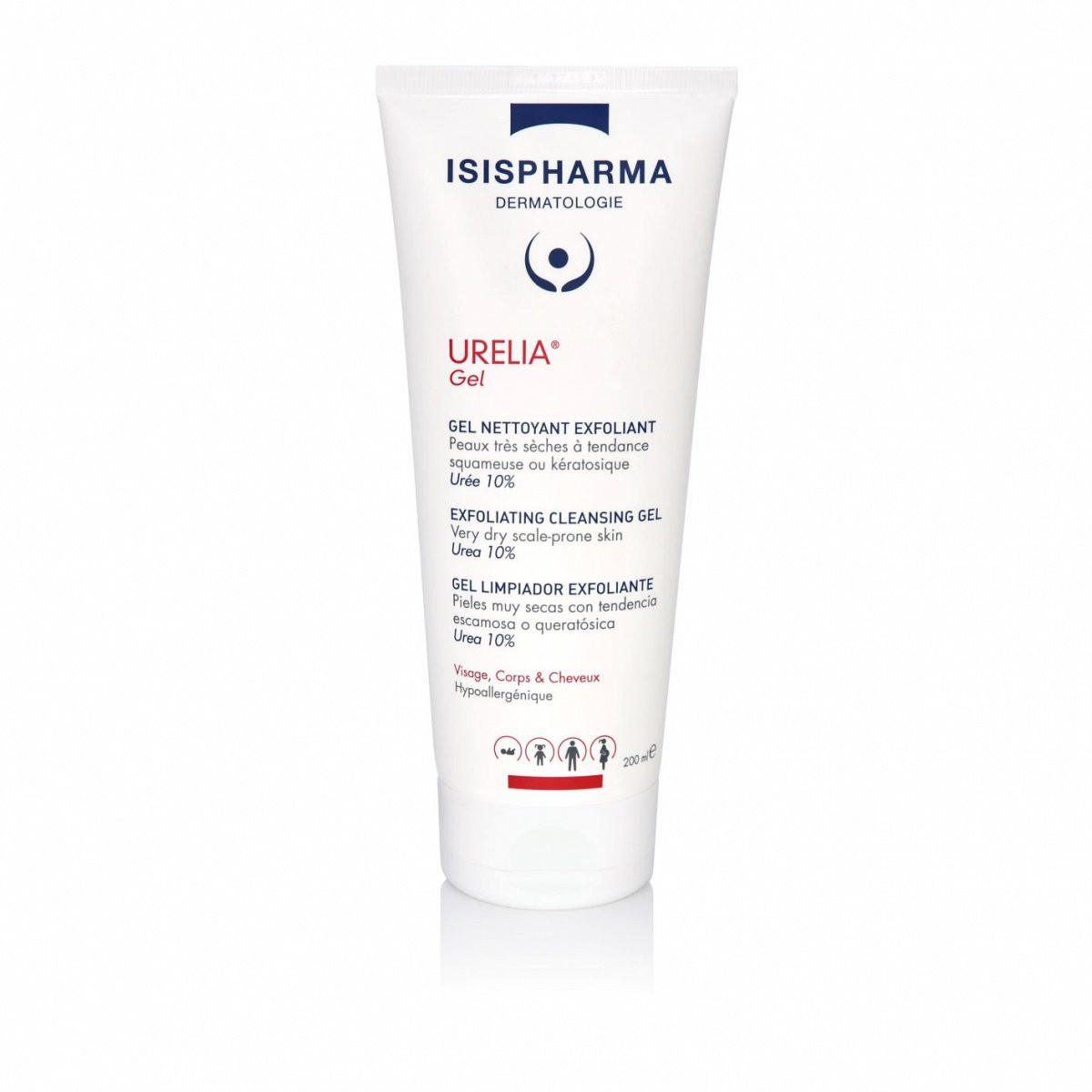 Urelia Gel – Gel de curatare pentru piele foarte uscata, cu scuame – 200 ml, IsisPharma