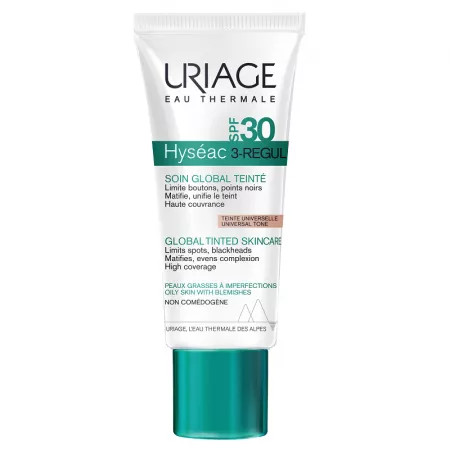 URIAGE Hyseac 3-Regul Crema colorata cu SPF30, 40ml
