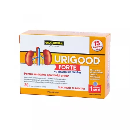 Urigood Forte 1000 mg, 30 comprimate – Only Natural