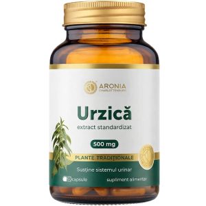 Urzica extract standardizat 500mg, 60 capsule, Aronia Charlotenburg