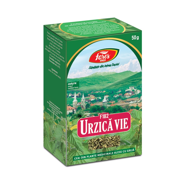 Urzica vie, iarba, F182, ceai la punga, 50 g Fares