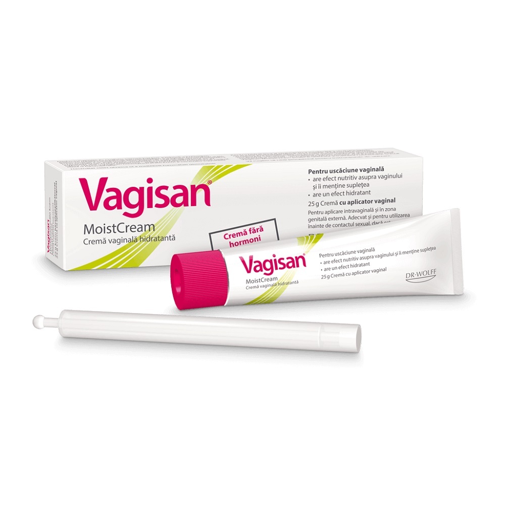 Vagisan crema hidratanta vaginala, 25g, Dr Wolf