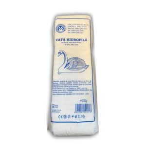 Vată hidrofilă pentru uz medicinal tip BC, 200g, Tehnomedical Prodcom