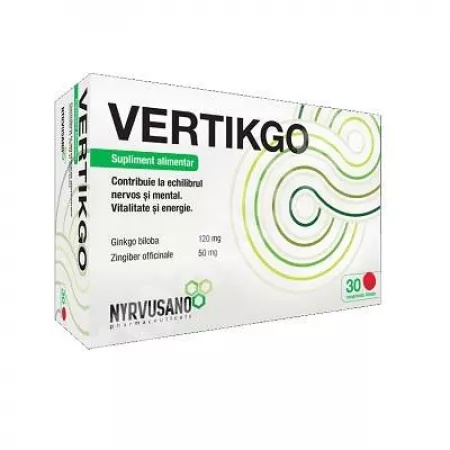 Vertikgo, 30 comprimate - Nyrvusano Pharmaceuticals