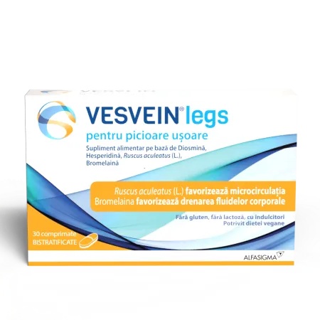 Vesvein Legs, 30 comprimate, Alfasigma