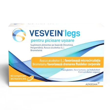 Vesvein Legs, 60 comprimate, Alfasigma