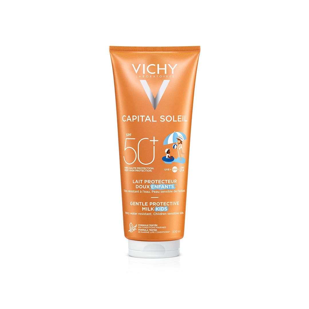 Vichy Capital Soleil Lapte cu Protectie Solara SPF50+ – Copii fata si corp, 300ml