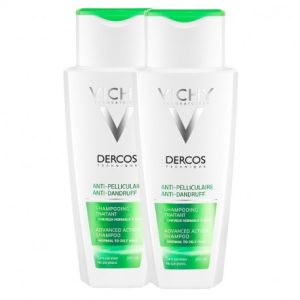 VICHY Dercos bi-pack sampon antimatreata par normal-gras, 2x 200ml