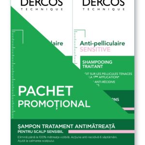 VICHY Dercos bi-pack sampon antimatreata scalp sensibil x 200ml