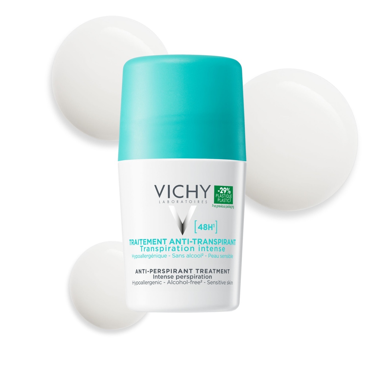 Vichy Roll-On Antiperspirant Eficacitate 48H, 50 ml