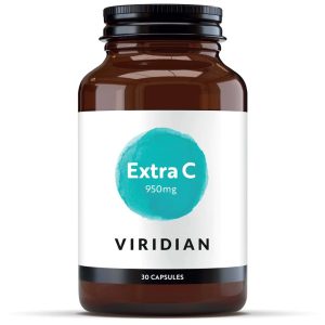 Viridian Extra C - Vitamina C 950 mg, 30 capsule, Viridian