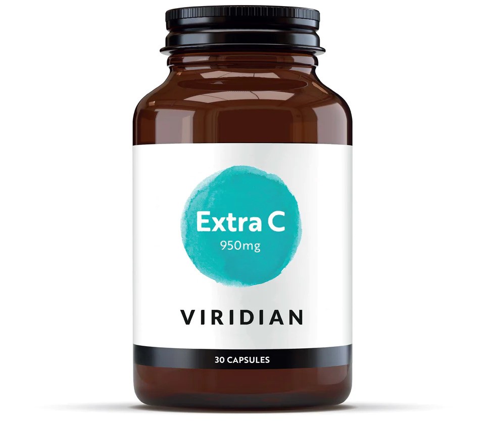 Viridian Extra C - Vitamina C 950 mg, 30 capsule, Viridian