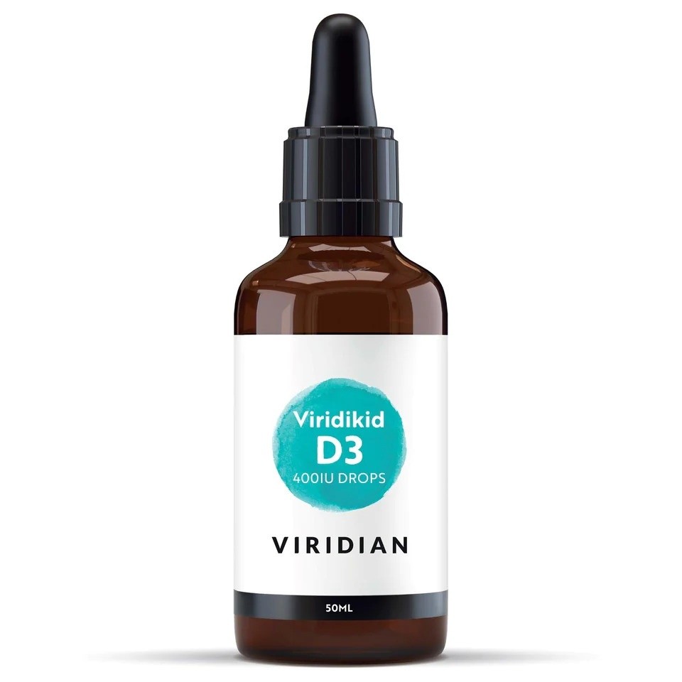 Viridikid Vitamina D3 400UI, 30 ml,Viridian