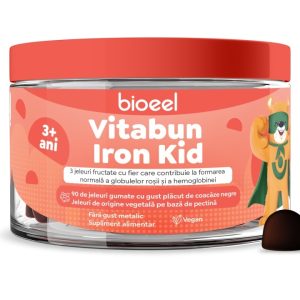 Vitabun Iron Kid, 90 jeleuri gumate cu fier