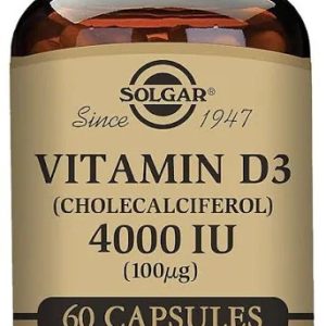 Vitamin D3 4000 UI, 60 capsule, Solgar