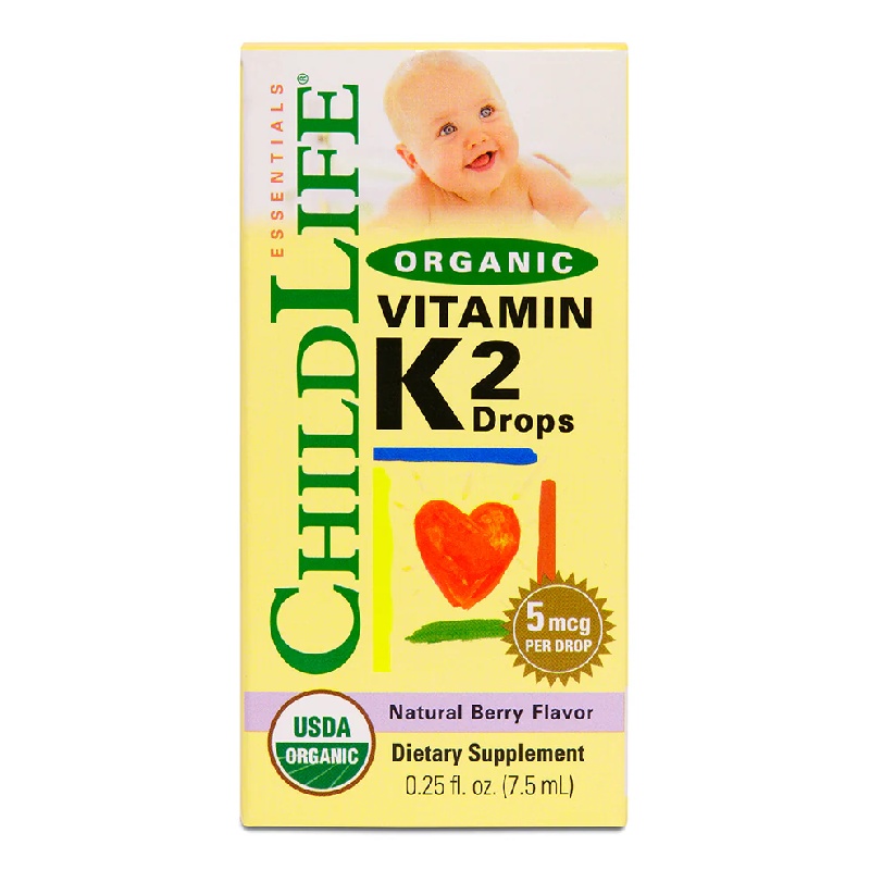 Vitamin K2 pentru copii 15 mcg Childlife Essentials, 7.5 ml Secom