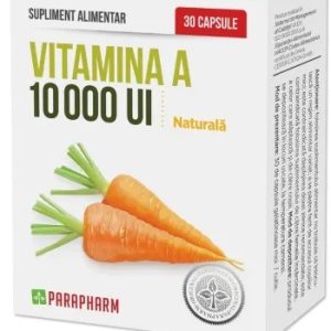 Vitamina A 10000 UI, 30 capsule, Parapharm