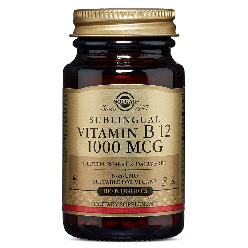 Vitamina B12 1000 μg, 100 tablete, Solgar