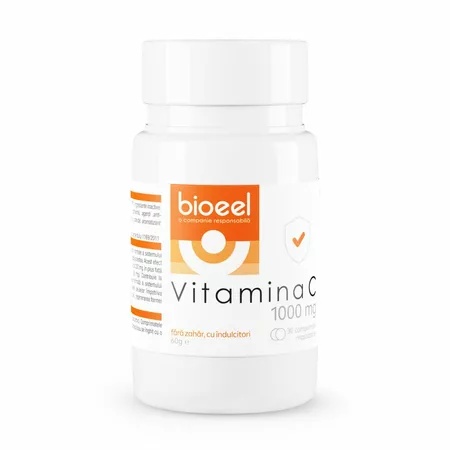 Vitamina C 1000 mg, 30 comprimate masticabile, Bioeel
