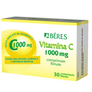 Vitamina C 1000mg, 30 comprimate, Beres