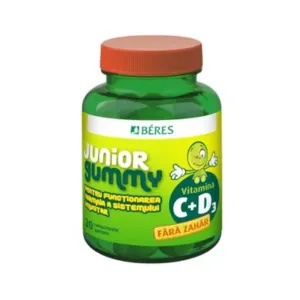 Vitamina C + D3 Junior Gummy, 20 comprimate gumate, Beres