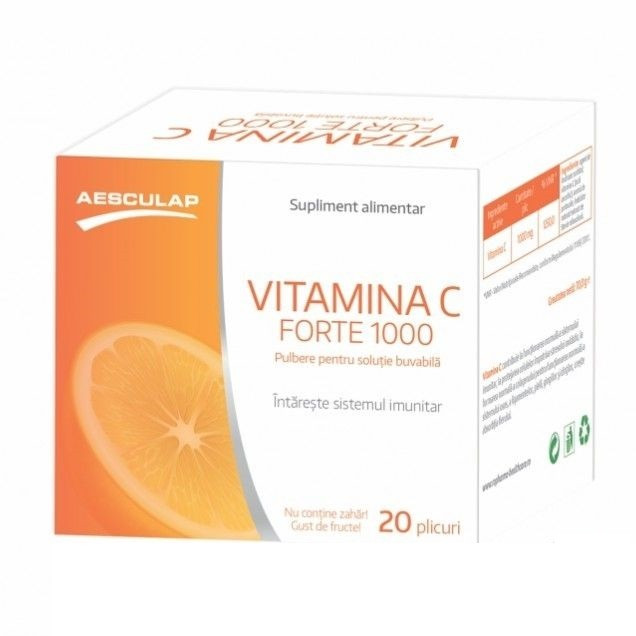 Vitamina C Forte 1000mg x 20pl (Aesculap)