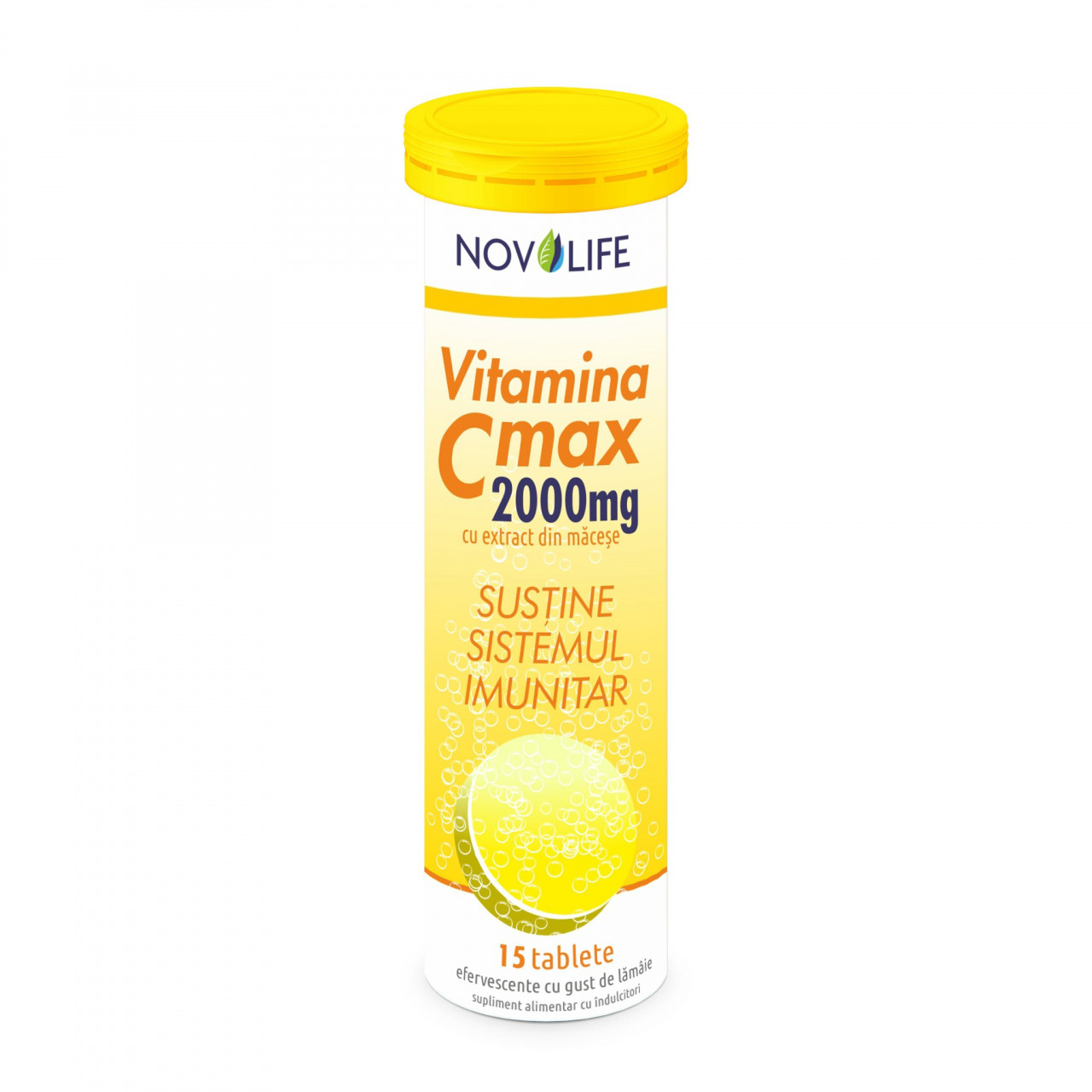 Vitamina C Max 2000, 15 tablete, Novolife