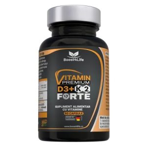 Vitamina D3+K2 Premium Forte, 5000 UI, 60cps., Boost4Life