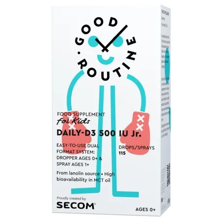 Vitamina D3 pentru copii Daily-D3 Jr Good Routine, 500 IU, 15 ml