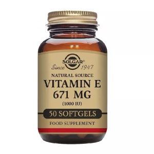 Vitamina E 671 mg 1000 UI, 50 capsule, Solgar