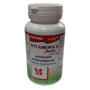 Vitamina E Forte, 100 mg, 30 capsule, Favisan