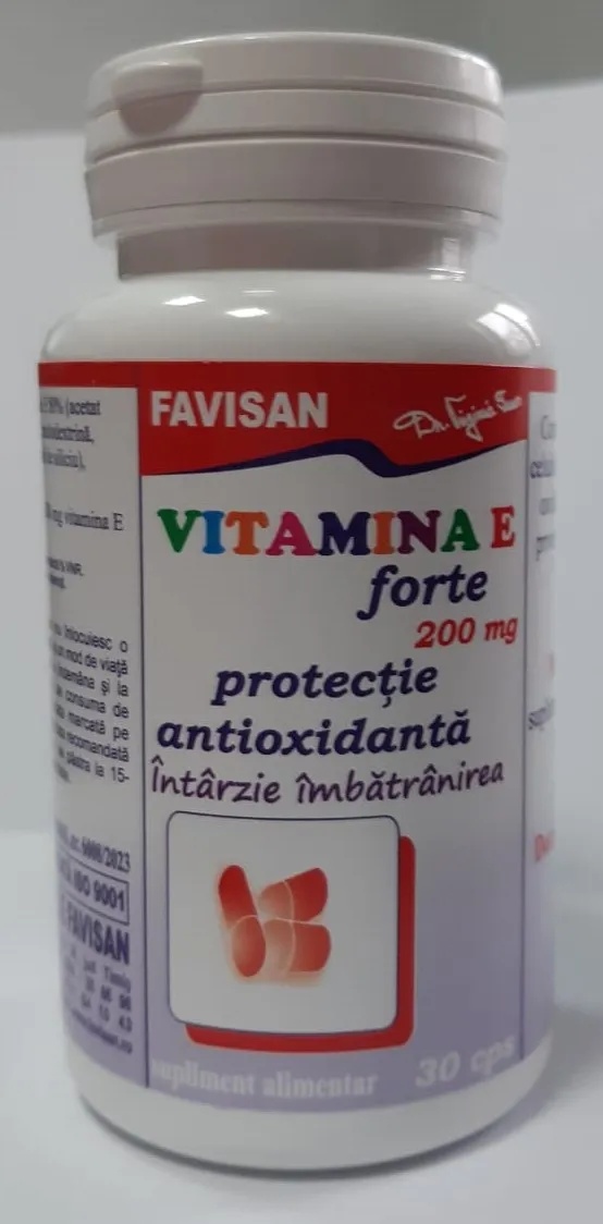 Vitamina E Forte 200mg, 30 capsule, Favisan