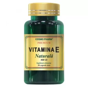 Vitamina E naturala 400UI, 30 capsule moi, Cosmopharm