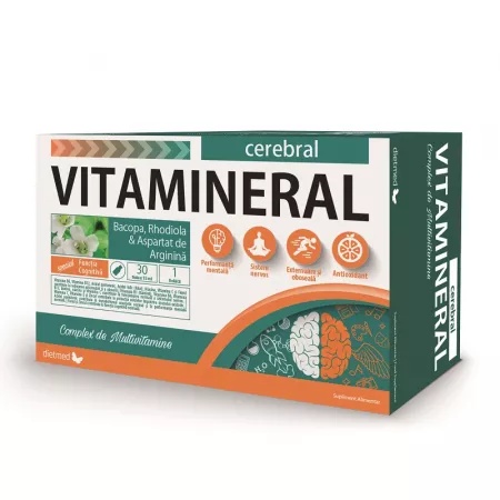 Vitamineral Cerebral – 30 fiole x 15 ml, Dietmed