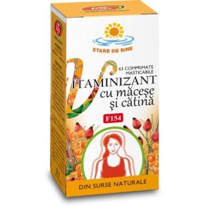 Vitaminizant cu macese si catina, F154, 63 capsule, Fares