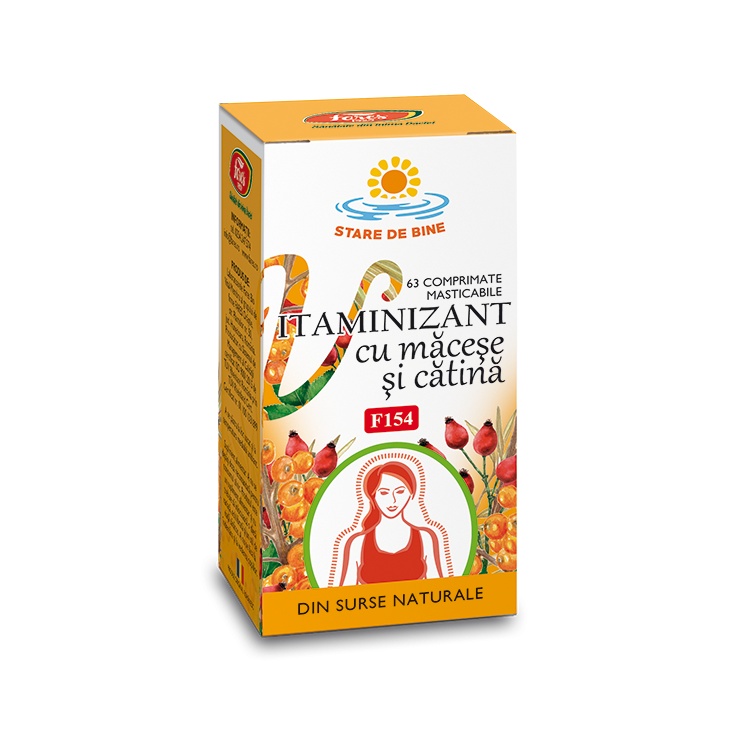 Vitaminizant macese, catina x 63cp(Fares