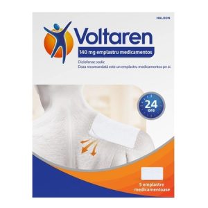 Voltaren 140mg emplastru medicamentos, 5 bucati, Haleon